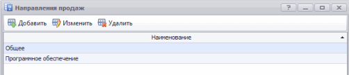 Направления продаж